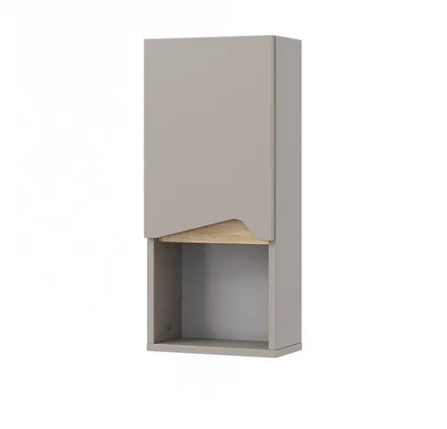 Vicco Hängeschrank Marelle, Greige - Hängeschrank in Greige mit 1 Tür und offenem Fach, bietet praktischen Stauraum und fügt sich elegant in jedes Raumkonzept ein.