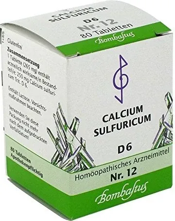 BIOCHEMIE 12 Calcium sulfuricum D 6 Tabletten 80 St