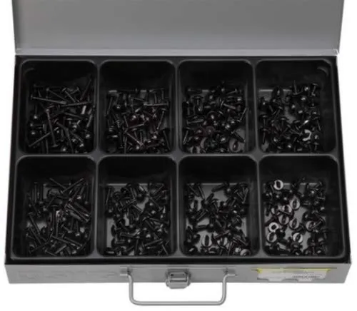 Sortiment Blechschrauben mit Bohrspitze 8-fach bestückt - 400 Teile