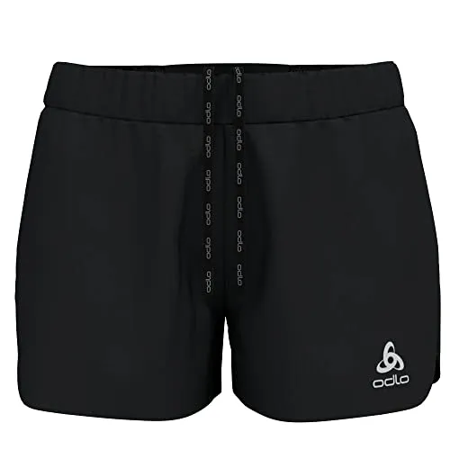Odlo Zeroweight Damen Laufshorts - Schwarz - Größe L - Laufbekleidung für Damen, ideal für Sommerläufe mit leichtem, atmungsaktivem Material für optimalen Komfort.