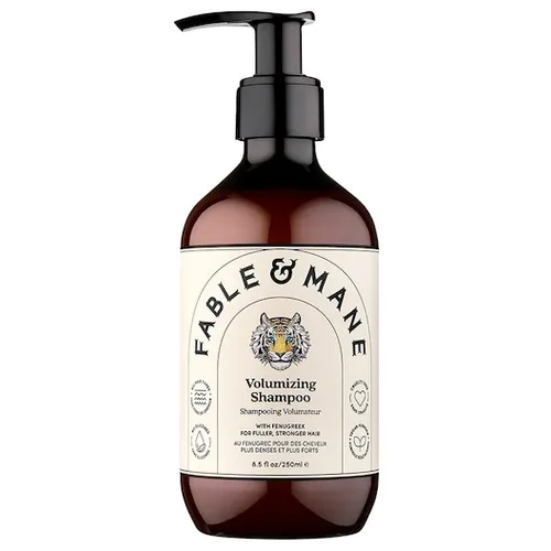 Fable-Mane MahaMane Volumizing Shampoo 250 ml - Shampoo für voluminöses Haar, enthält Bockshornkleesamen und Zwiebelsaft, reinigt sanft und verleiht Fülle, Schwung und Glanz – ideal für feines, kraftloses Haar.