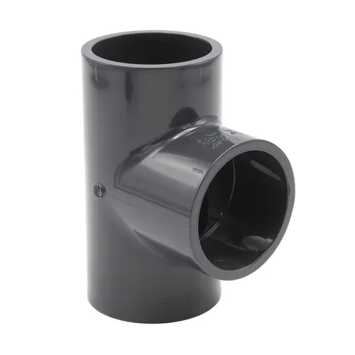 PVC-Muffe T-Stück 90° I 50mm I 1 1/2 Zoll I PVC-Klebemuffe mit 2-Anschlüssen