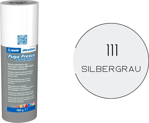 MAPEI® ULTRACARE Fuga Fresca 111 silbergrau 160 g Fugensanierfarbe zum Auffrischen der Fugenfarbe