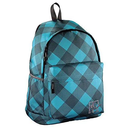 All Out Rucksack Luton (Blue Dream Check, 22 Liter) - Schulranzen für City, Schule und Freizeit mit gepolstertem Rücken und S-förmigen Schulterträgern für optimalen Tragekomfort. Viel Stauraum durch zahlreiche Fächer und Außentaschen.