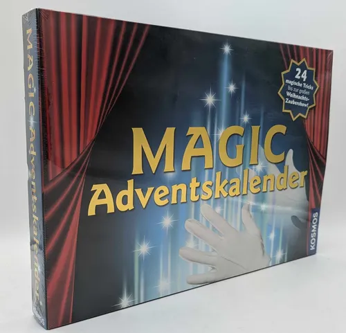 Kosmos 69874 Magic Adventskalender 2014 - Zauberkunst für Kinder - Zauberartikel & -tricks, 24 spannende Tricks zum Lernen und Staunen für Kinder von 8-16 Jahren, ideal für die Adventszeit.