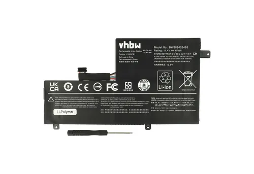 vhbw Akku passend für Lenovo IdeaPad Flex 4-1470, 520s-14IKB-81BL009KGE, Laptop-Akku Akku Li-Polymer 3900 mAh (11,4 V, 1 St), Leistungsfähiger Austausch-Akku für Notebook, Wiederaufladbar, Jede