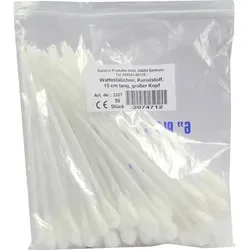 Wattestäbchen Kunststoff großer Kopf 15 cm 50 St von CareLiv