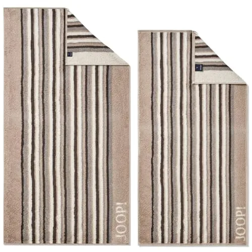 Joop! Move Stripes Duschtuch 80x150 cm in beige von JOOP!