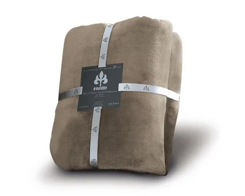 Irisette Wohndecke Relax 8900, kuschelig weich in taupe in braun von Irisette