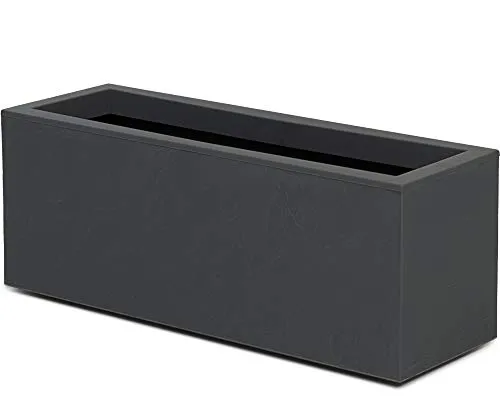 Balkonkasten Vulkan mit Wasserspeicher - Rechteckiger Pflanzkübel für Balkon & Garten, UV- und witterungsbeständig mit integriertem Wasserspeicher für optimale Pflanzenpflege.