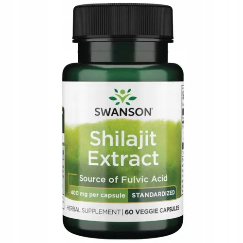 SWANSON Shilajit Fulvinsäure 400 mg Mumio Fulvinsäure 60 Kapseln