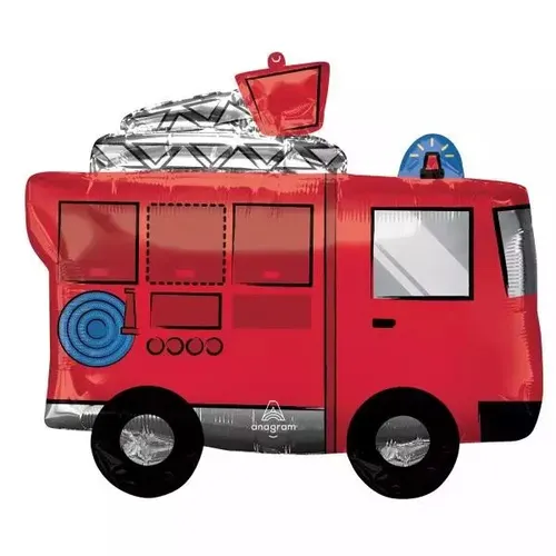 Balon foliowy SuperShape Wóz strażacki 66x55cm Amscan 26635428026
