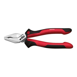 Wiha Kombizange Industrial mit DynamicJoint und OptiGrip mit extra langer Schneide 160 mm