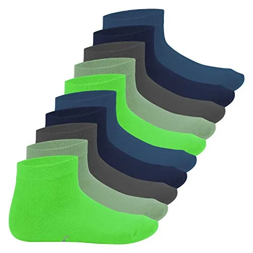 Footstar Kinder Kurzschaft Socken (10 Paar) - Sneak it! - Cool Colours 23-26