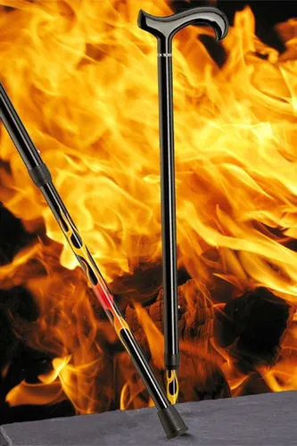 Stockshop Gehstock Carbonderby FLAMES von Stockshop