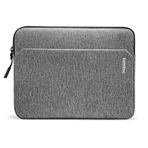 tomtoc Slim Tasche Hülle für 14 Zoll Acer, ASUS, Dell, HP, Lenovo Laptop Notebook Chromebook Ultrabook Computer, Wasserabweisend Rundumschutz Laptoptasche Laptophülle Sleeve, Grau