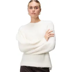 zero Damen Strickpullover mit Flaum M, Eggnog - Figurbetonter Langarm-Pullover für Damen, aus weichem Flaumstoff für höchsten Tragekomfort im casual Stil.