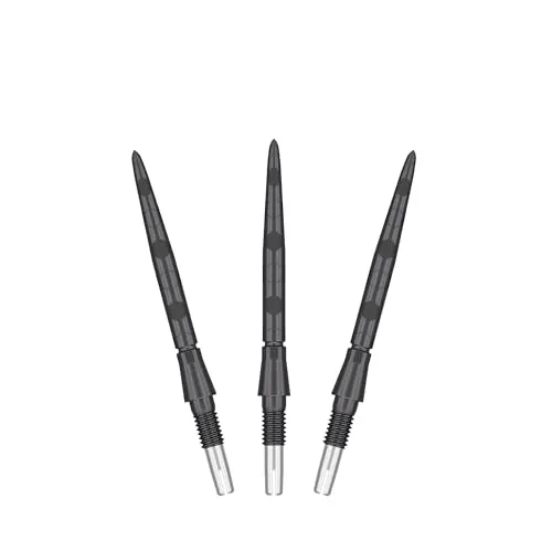 TARGET Darts Swiss Point Storm-Steelpoints, Onyx (3er-Pack Points) 26 MM – Schwarz | Wechselspitzen, Ersatzpoints, Profi-Dartzubehör