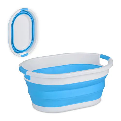 Wäschekorb Wäschewanne Kunststoff Faltwäschekorb Waschwanne zusammenklappbar 36l