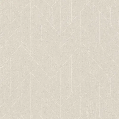 Bricoflor Beige Tapete Geometrisches Muster Metallic - Dekorative Tapeten im Art Déco Stil, ideal für Wohnzimmer und Schlafzimmer. Die waschbeständige Vliestapete überzeugt durch ihr elegantes Design und hohe Widerstandskraft, perfekt für eine stilvolle Raumgestaltung.