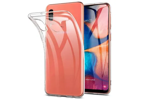 CoolGadget Handyhülle Transparent Ultra Slim Case für Samsung Galaxy A20e 5,8 Zoll, Silikon Hülle Dünne Schutzhülle für Samsung A20e Hülle