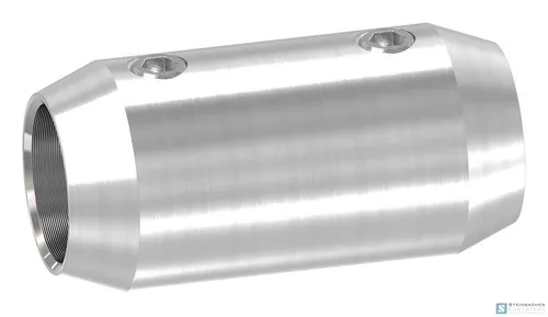 Edelstahl Verbinder für 12mm Stab, Ø18mm, V2A | STEINBACHER©