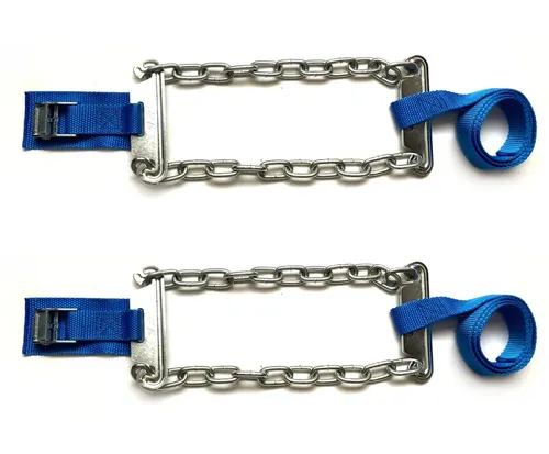 2x Schneekette Anti-Rutsch Anfahrhilfe 110x11 cm Auto Reifen Eis Schnee Spikes