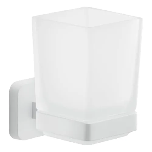 Gedy Tonga Zahnbürstenhalter in mattem Weiß in weiß von Gedy