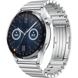 Huawei Watch GT3 46mm - Silber, Smartwatch mit AMOLED Display - Smartwatch mit 1,43 Zoll AMOLED Display, präziser GPS- und Herzfrequenzmessung. Ideal für Gesundheitsmanagement und Aktivitäten-Tracking, bis zu 14 Tage Akku-Laufzeit.