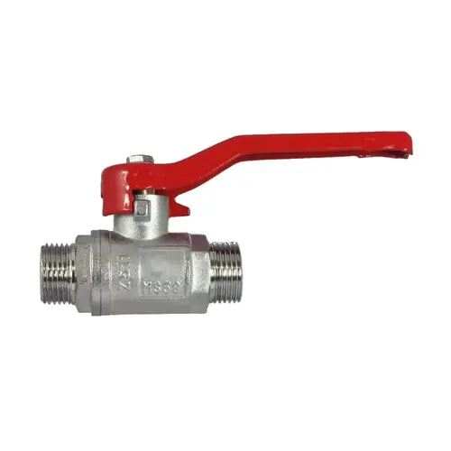 Messing Kugelhahn 1/2 Zoll mit Stahlhebel und PTFE-Dichtung
