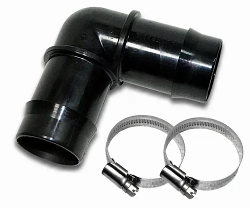 Ø 32 mm Winkel Schlauchverbinder Schlauchtülle + 2 Schlauchschellen f. Pool etc.