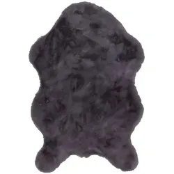 SCHÖNER WOHNEN-Kollektion Fellteppich Tender - Weicher Kunstfell-Teppich in Anthrazit - Kunstfell-Teppich mit fellförmigem Design und 26 mm Höhe, ideal für gemütliche Wohnräume. Waschbar und fußbodenheizungsgeeignet für zusätzlichen Komfort.