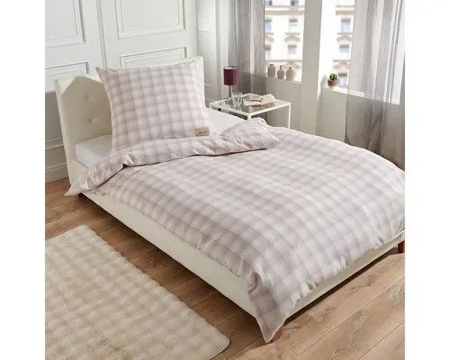Joop! Bettwäsche Soft Checks in beige von JOOP!