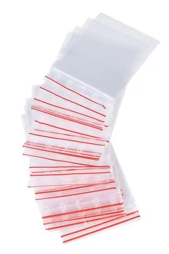 Pakico | 100 Plastikbeutel Zipper 10 x 15 cm | Verschließbare Ziplock-Beutel | Kleidungsgepäck Verpacken | Druckverschlussbeutel | Wiederverschließbare Plastiktüten | Verpackungstüten