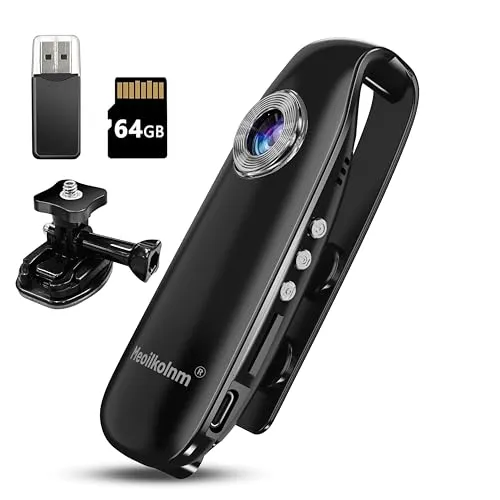 Mini Body Kamera 1080P mit Bewegungserkennung und 64GB Speicher