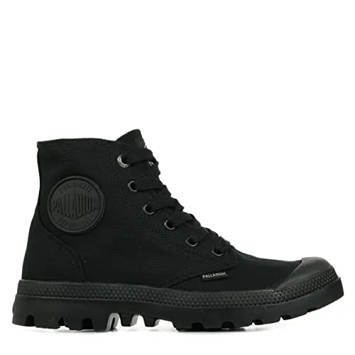 Palladium PAMPA MONOCHROME Sneaker Boots Unisex Schwarz 37 EU - Herren-Stiefel aus 100% Baumwolle mit Gummi- und EVA-Ausschnitt, ideal für langlebigen Komfort und stylischen Look.