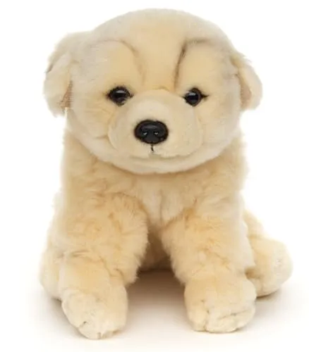Uni-Toys - Golden Retriever Welpe, sitzend - Ohne Leine - 18 cm (Höhe) - Plüsch-Hund, Haustier - Plüschtier, Kuscheltier