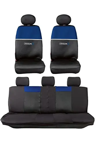 Ultimate Speed Autositzbezug 14 Teilig Schwarz/Blau