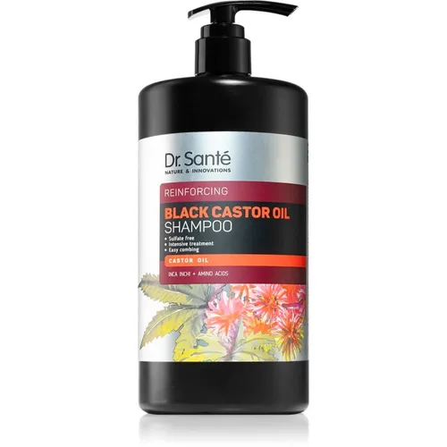 Dr. Santé Black Castor Oil stärkendes Shampoo zum schonenden Waschen 1000 ml