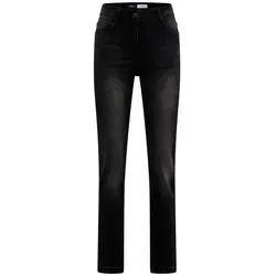 Cecil Straight Leg Jeans Black Used Wash 27 in schwarz von CECIL