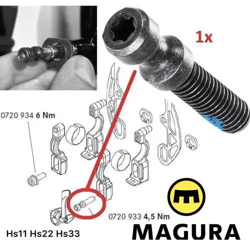 Magura M6 Felgenbremse Schnellspanner Schraube HS11 HS33 Evo2