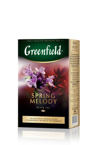 GREENFIELD SPRING MELODY 100g LOSE Aromatisierter Schwarzer Tee