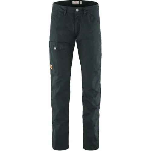 Fjällräven Greenland Jeans Men Regular Dark Navy (52) - Outdoor-Hose mit vorgeformten Knien für hohe Bewegungsfreiheit, ideal für Wanderungen und Angeltouren. Strapazierfähig und wind- sowie wasserabweisend.