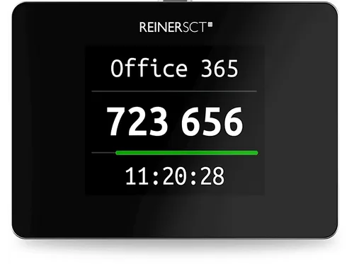 REINERSCT TAN-Generator Authenticator mini - Sicherer 2FA TOTP - Card-Reader für Zwei-Faktor-Authentisierung, arbeitet ohne Internetverbindung und schützt so vor Angriffen. Mit 1,77'' Touch-Farbdisplay und QR-Code Kamera.