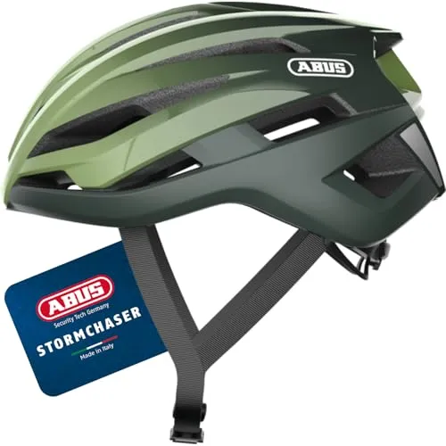 ABUS 87206 Fahrradhelm, Grün (Opal Green), S (51-55 cm) - Fahrradhelme mit optimaler Sicherheit: Leichter Rennradhelm mit EPS/PC-Schale, Zoom Ace Justier-System für individuelle Passform und 12 Monate kostenfreier Helmschutz von Allianz.