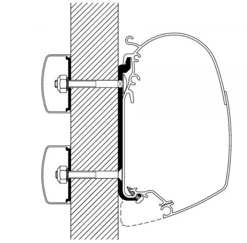 Flat-Adapter zu Omnistor Serie 5 und 8, Länge 5 m