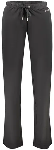 Damen Trainingshose Schwarz: Weites Bein, Elastikbund & Kordel