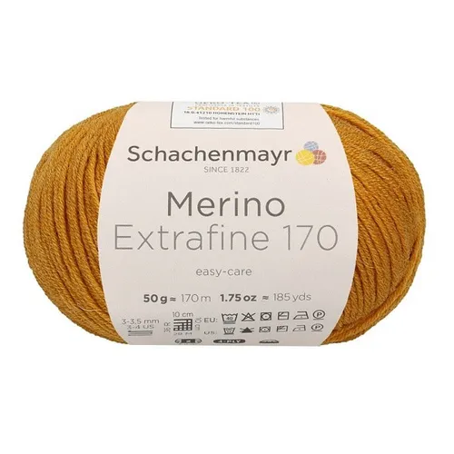 SCHACHENMAYR WOLLE MERINO EXTRAFINE 170 GOLD MELIERT 50 g GARN 100g/12,98€