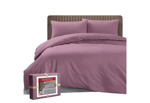 DecoHomeTextil Heimtextilmanufaktur Bettwäsche Set Bettgarnitur mit Reißverschluss Polycotton Uni