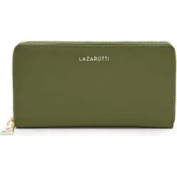 Lazarotti Geldbörse Bologna Leather, Leder in grün von Lazarotti
